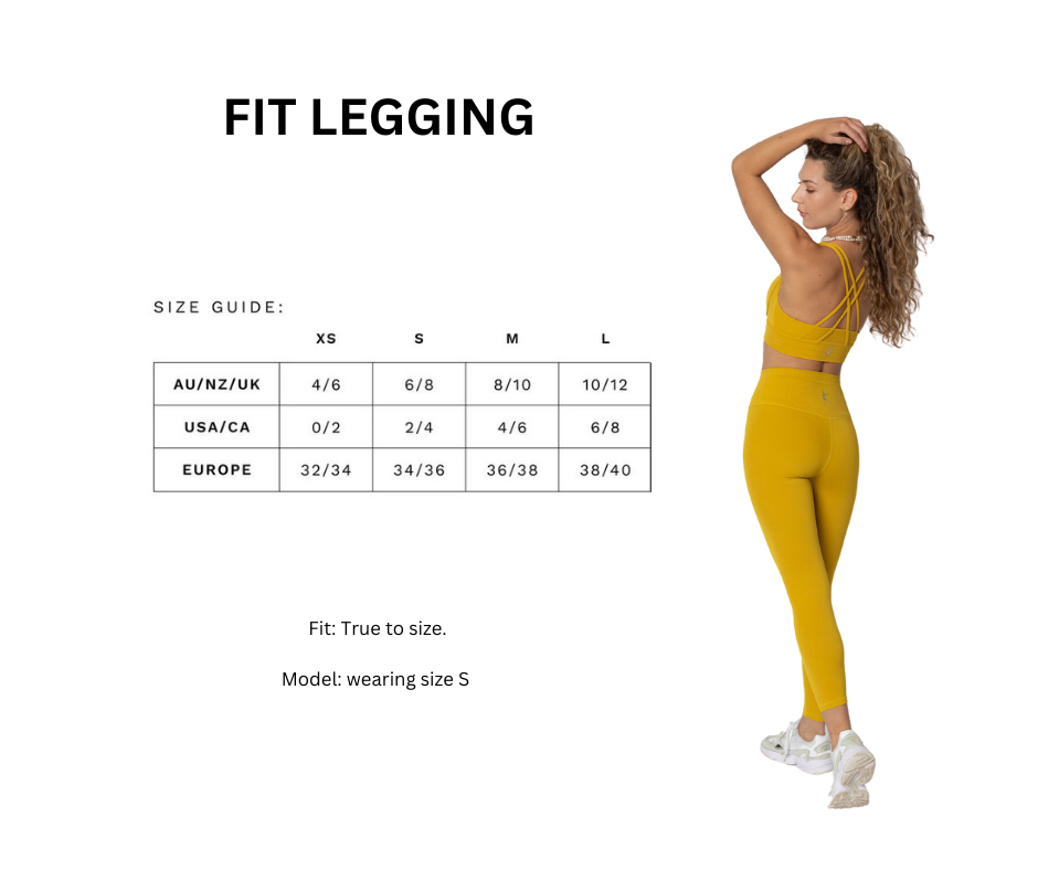 Size Chart  Fitness Legging – Grunt Style, LLC
